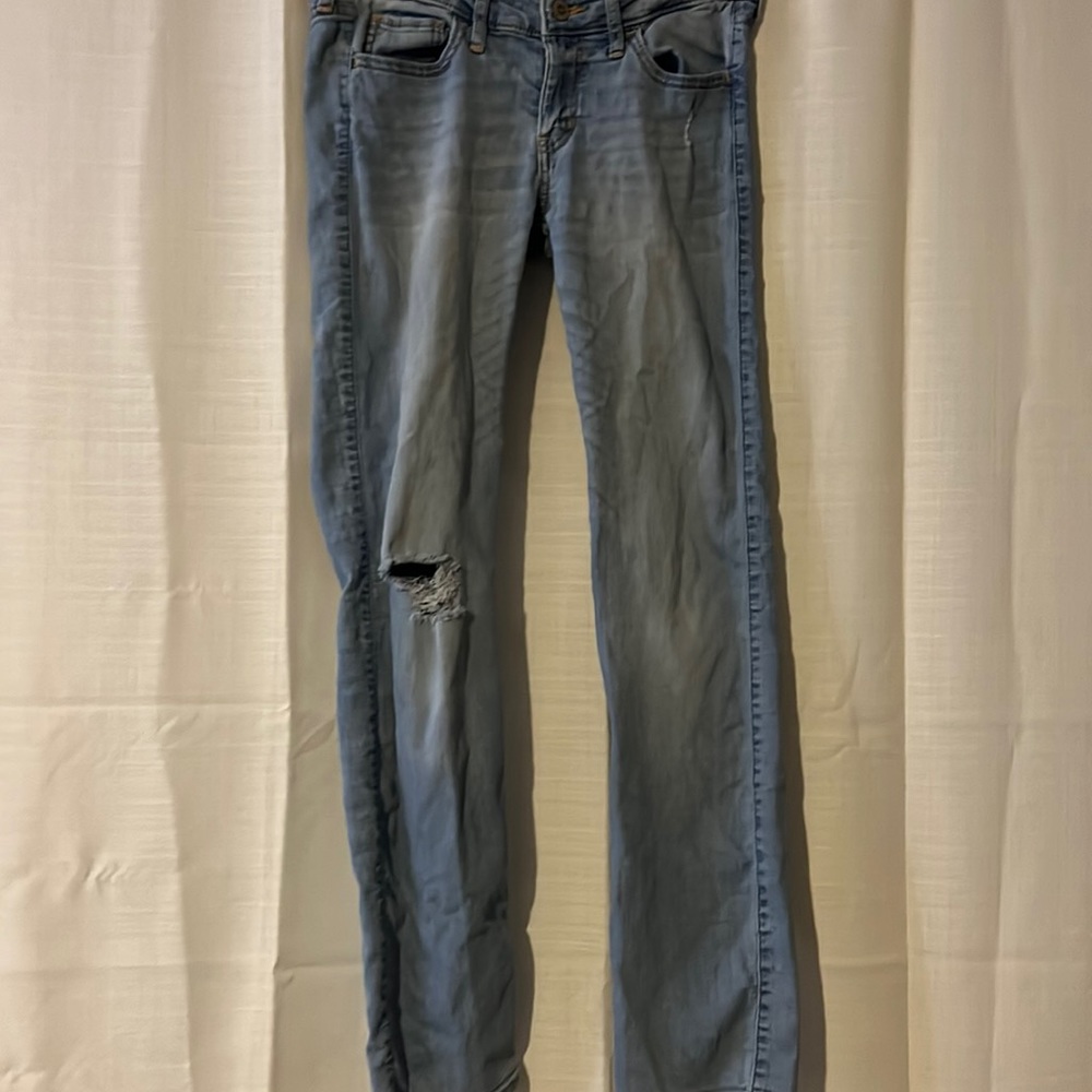 Hollister- Advanced Stretchy, Long Thin Skinny Jeans. Size:26